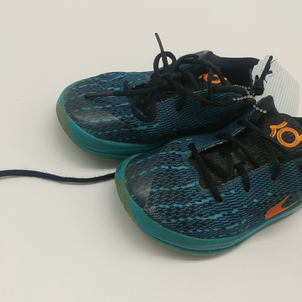 [Nike KD] teal turquoise kids sneakers lace up